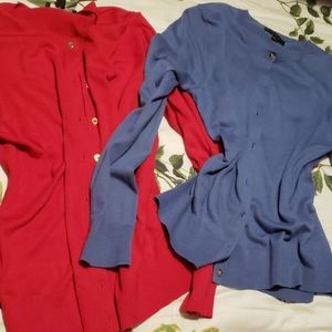 2 ANN TAYLOR CARDIGANS